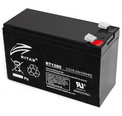 Ritar RT1280-F2 zárt ólomakkumulátor, 12 V/8 Ah termék fő termékképe